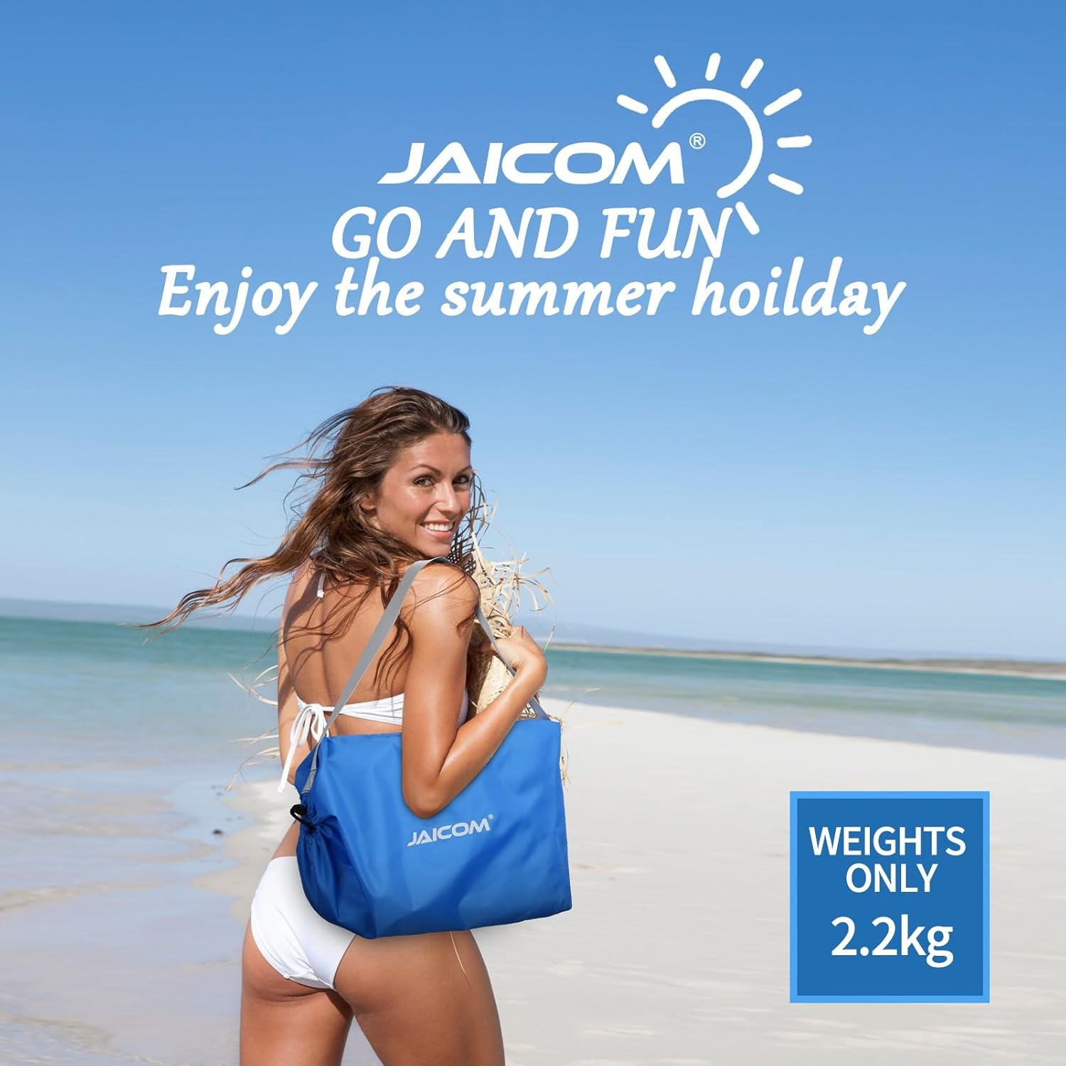 Draagbare Strandtent 2.1m x 2.1m met UV 50+ Bescherming - 27% Korting!