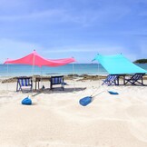 Draagbare Strandtent 2.1m x 2.1m met UV 50+ Bescherming - 27% Korting!