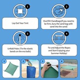 Draagbare Strandtent 2.1m x 2.1m met UV 50+ Bescherming - 27% Korting!