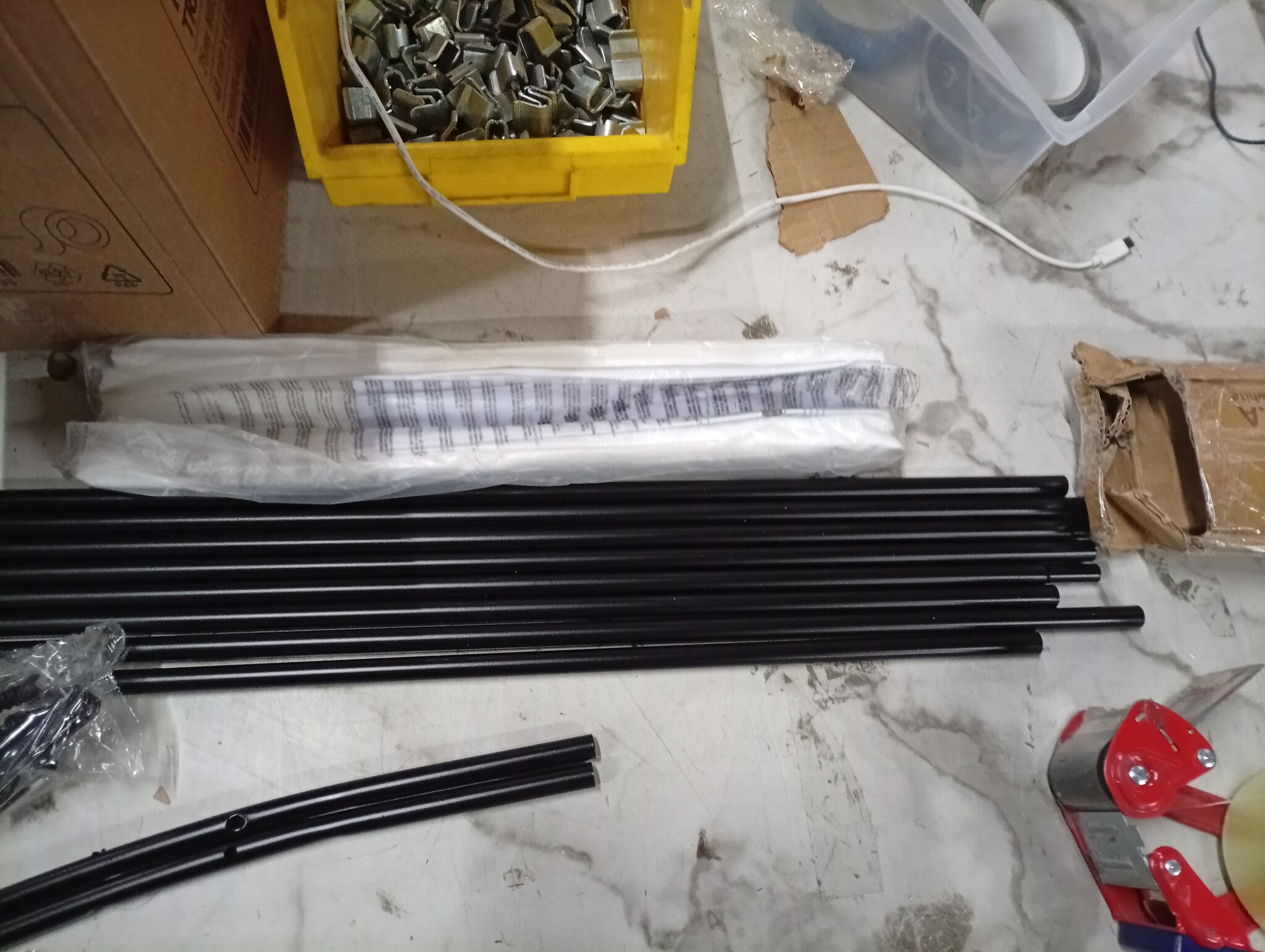 vidaXL Kamerscherm Wit (175x180cm) - 52% Korting!