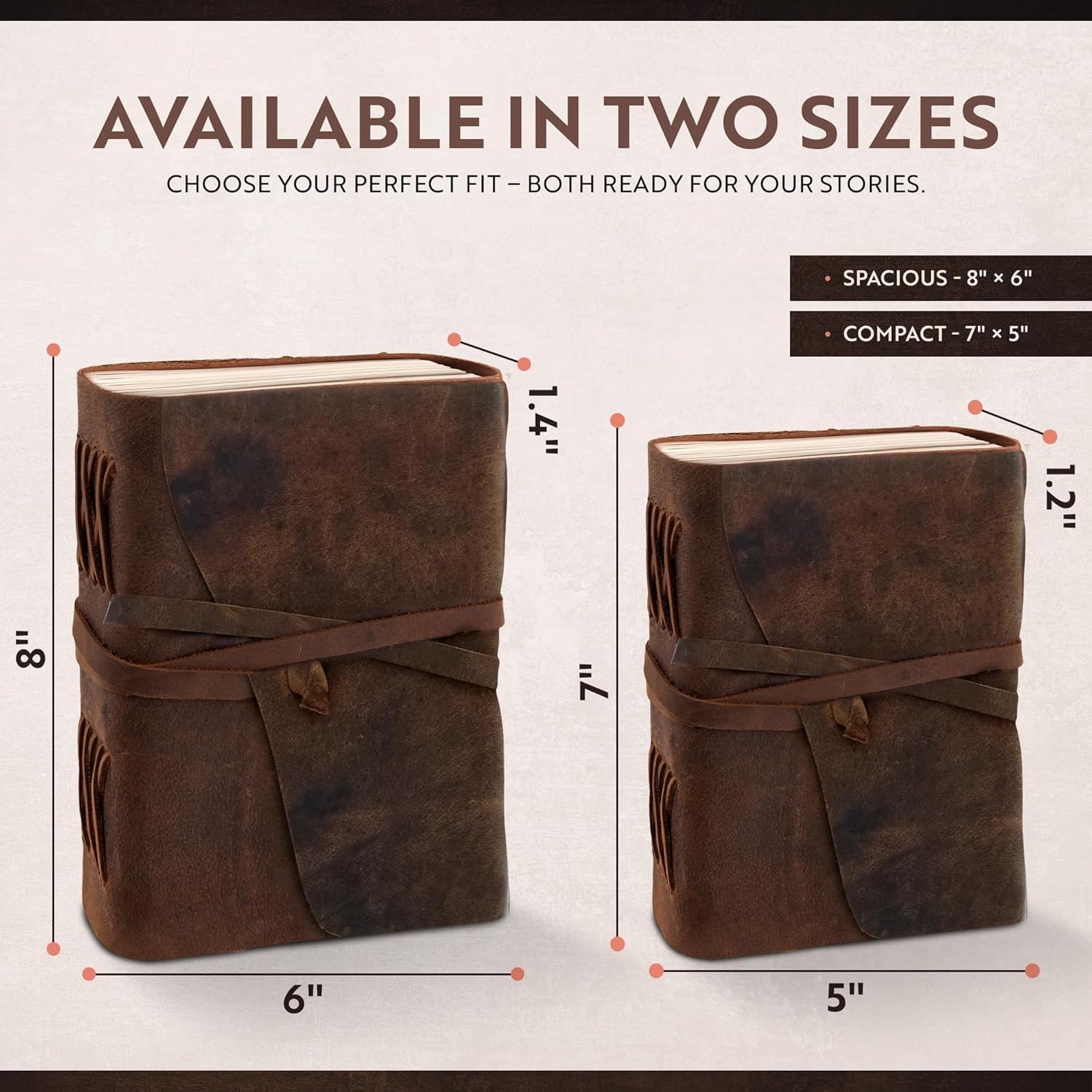 Leren Dagboek Lined 400 Pagina's - 23% Korting