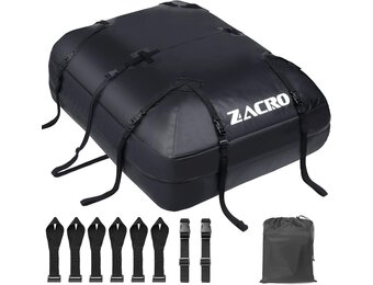 Zacro Dakbagagebox 425 L Waterdicht Zwart met Antislipmat