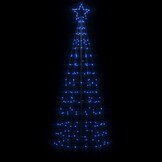 Blauwe LED Kerstboom 180cm met Spikes - 32% Korting