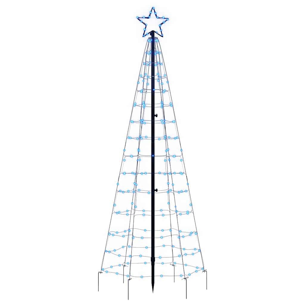 Blauwe LED Kerstboom 180cm met Spikes - 32% Korting