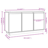 vidaXL Dressoir Grenenhout 111x34x60cm | 29% Korting