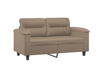 vidaXL Tweezitsbank Cappuccino - 34% Korting!