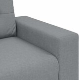 vidaXL Fauteuil 60 cm stof lichtgrijs