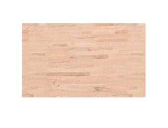 vidaXL Tafelblad rechthoekig 100x60x4 cm massief beukenhout