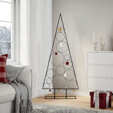 vidaXL Kerstdecoratie kerstboom 150 cm metaal zwart