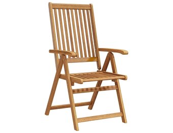 vidaXL Tuinstoelen 2 st. Inklapbaar Massief Acaciahout - 34% Korting!