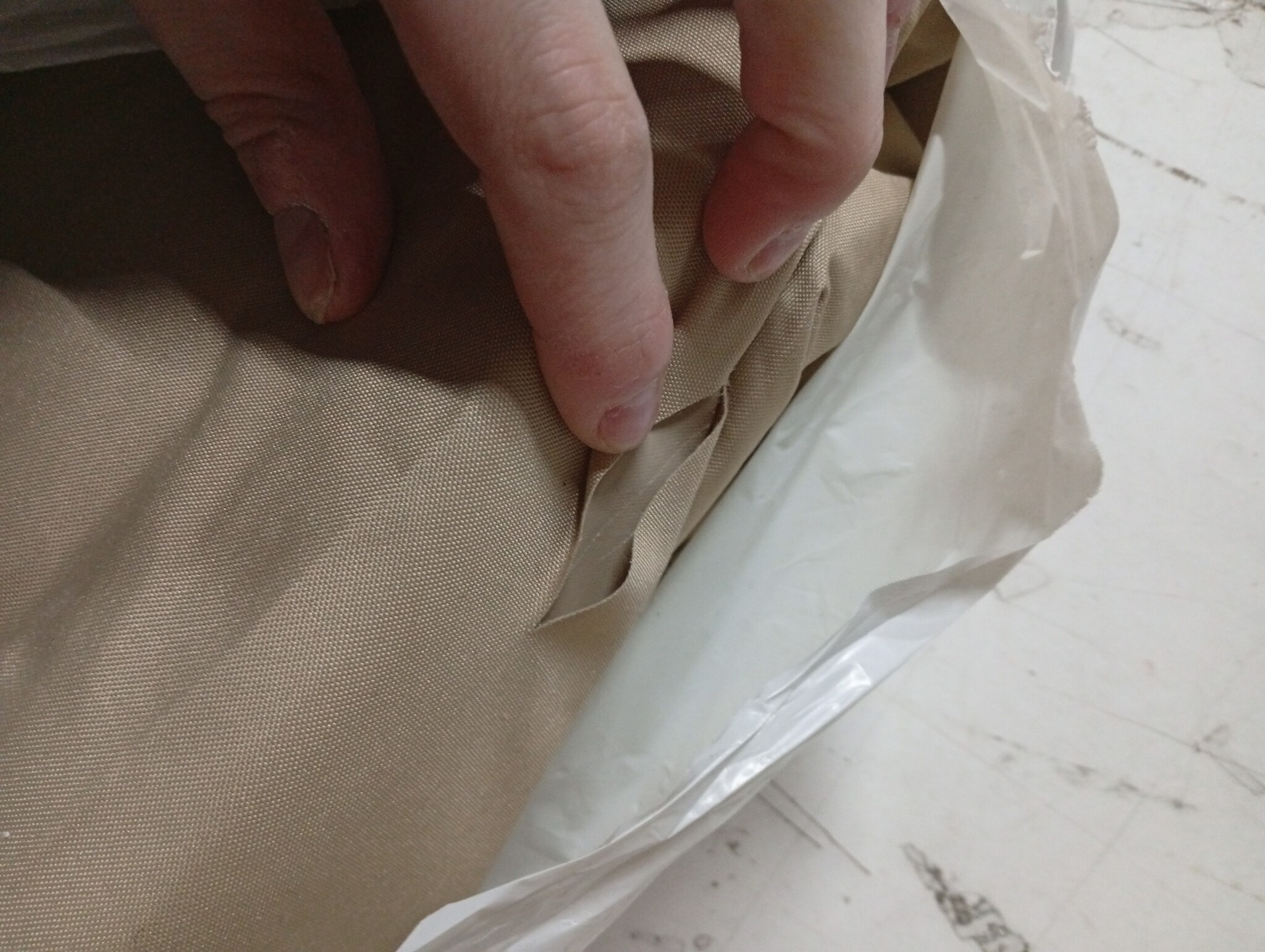 vidaXL Vervangend tentdoek prieel 310 g/m² 3x4 m beige