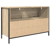 vidaXL Badkamerkast met lades 90x34,5x60 cm Sonoma eikenkleurig