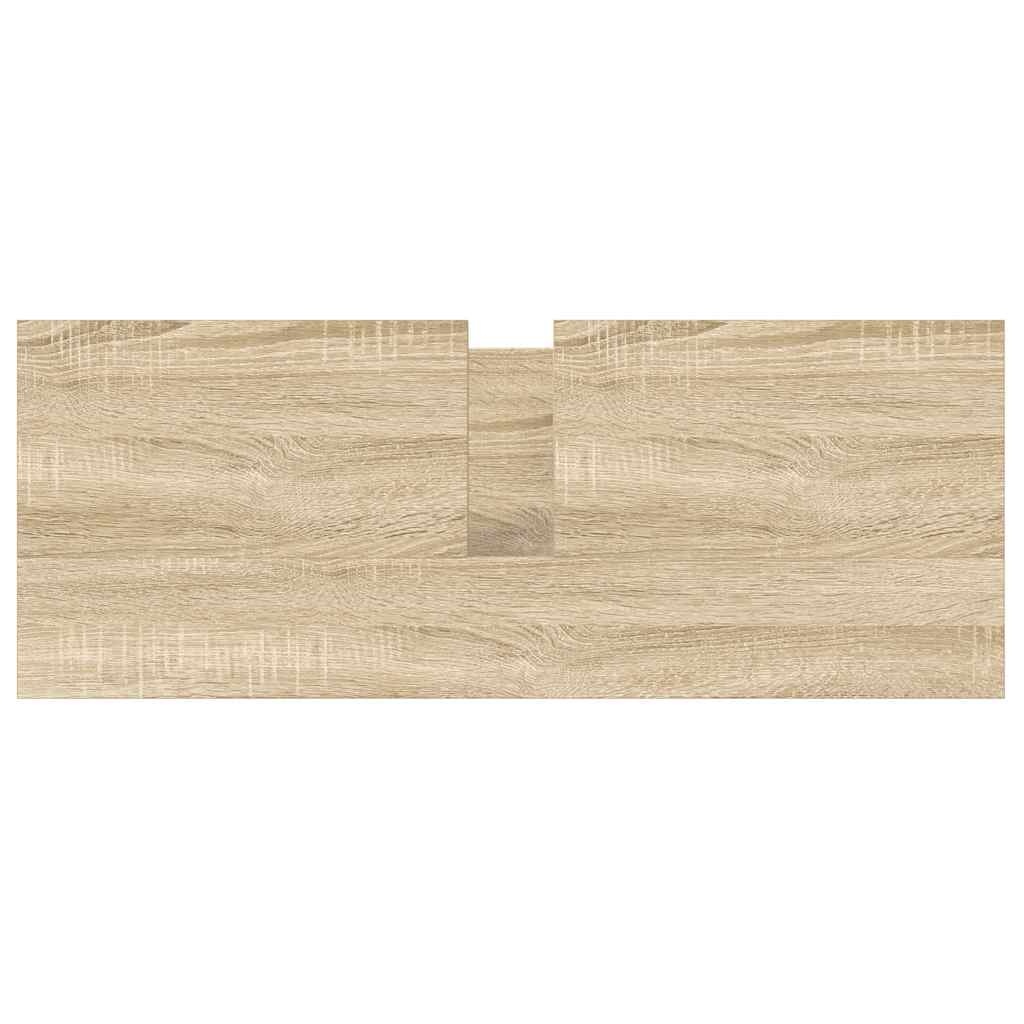 vidaXL Badkamerkast met lades 90x34,5x60 cm Sonoma eikenkleurig