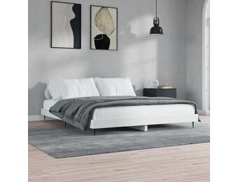 vidaXL Wit Bedframe 160x200cm Spaanplaat - 54% Korting!