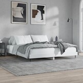 vidaXL Wit Bedframe 160x200cm Spaanplaat - 54% Korting!