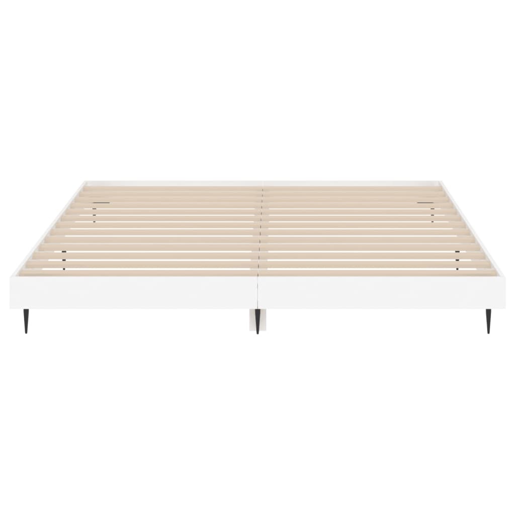 vidaXL Wit Bedframe 160x200cm Spaanplaat - 54% Korting!