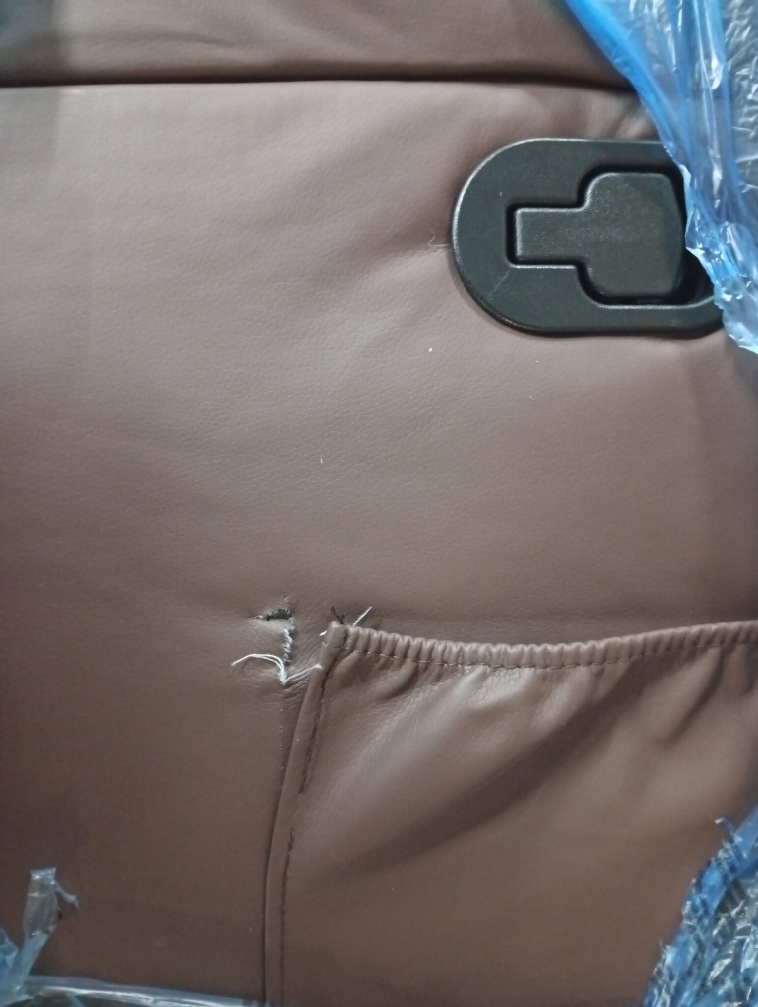 vidaXL Massagestoel verstelbaar kunstleer bruin