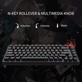 Newmen GM326 Mechanisch Gaming Toetsenbord 75% Zwart met Rode Switches en LED Verlichting