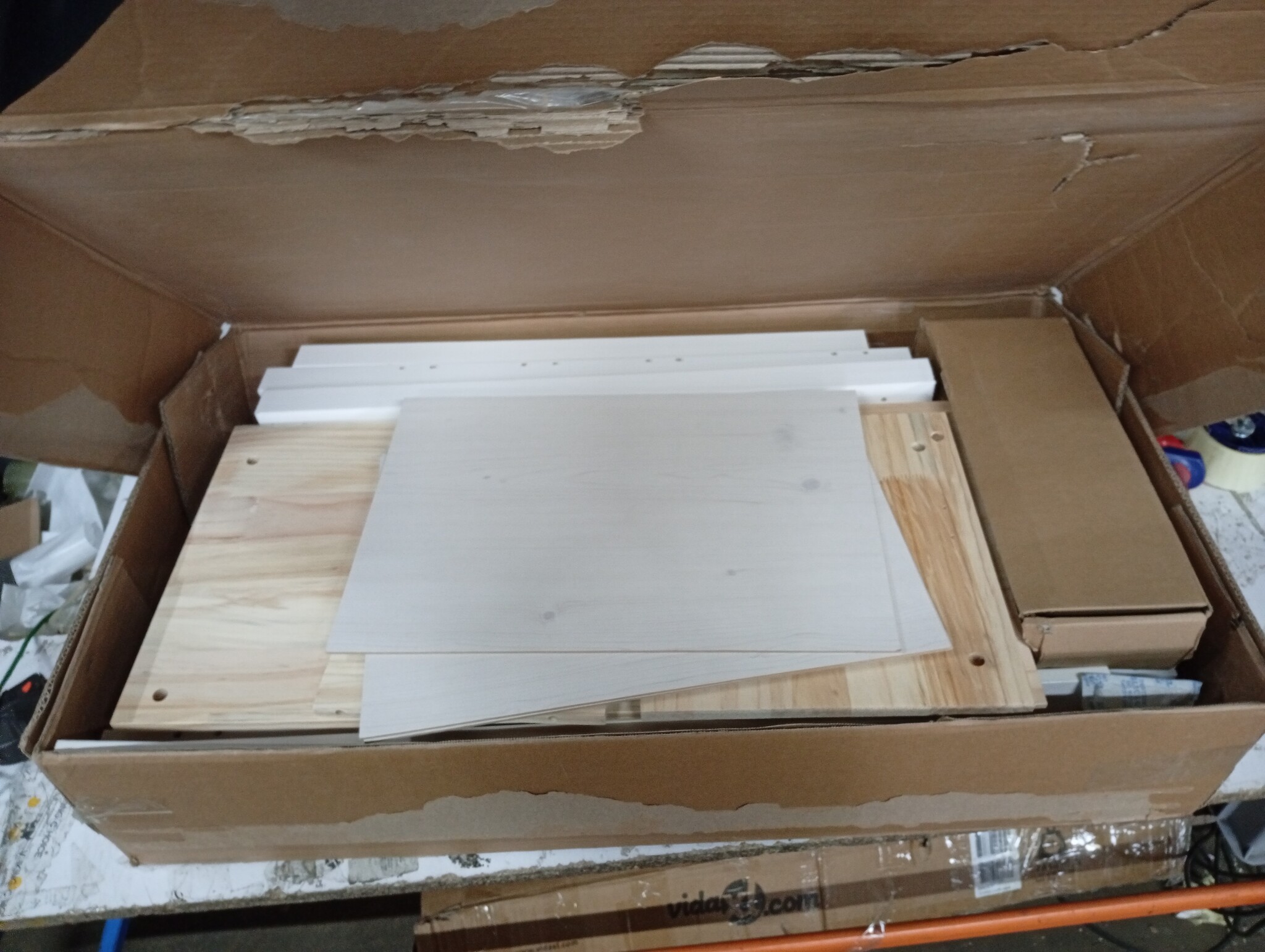 vidaXL Dressoir 164x37x68 cm massief grenenhout wit