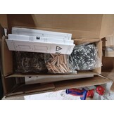 vidaXL Dressoir 164x37x68 cm massief grenenhout wit