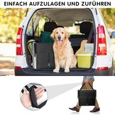4 stappen hondentrap voor auto, opvouwbare hondentrap voor grote honden, antislip oppervlak aluminium draagbare hondenoprit voor auto's, SUV, vrachtwagens, ondersteunt tot 113 kg