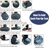 Pop-up tent voor 4-6 personen, waterdicht, werptent [5 vensters] campingtent voor 4 personen, dubbelwandige tent voor 6 personen, 3 seconden, eenvoudige tent, grote pop-uptent voor outdoor, sport,