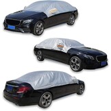 Waterdichte Winddichte Vorst Autohoes, Anti UV Half Dikke Autohoes Met Reflecterende Strepen, UV-bescherming Voor Voorruit, Zij-/achterruiten, Spiegelbeschermer, S/M maat