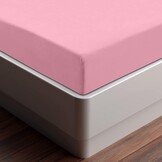 Utopia Bedding hoeslaken 90 x 200 cm, Roze - 2 stuks