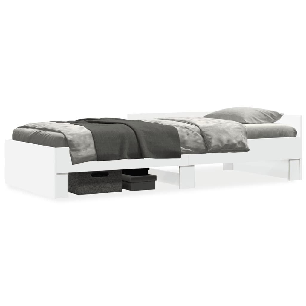 vidaXL Wit Hout Bewerkt Bedframe 90x190 cm - 53% Korting!