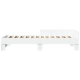 vidaXL Wit Hout Bewerkt Bedframe 90x190 cm - 53% Korting!