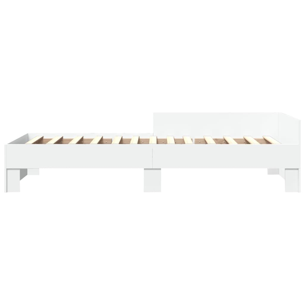 vidaXL Wit Hout Bewerkt Bedframe 90x190 cm - 53% Korting!