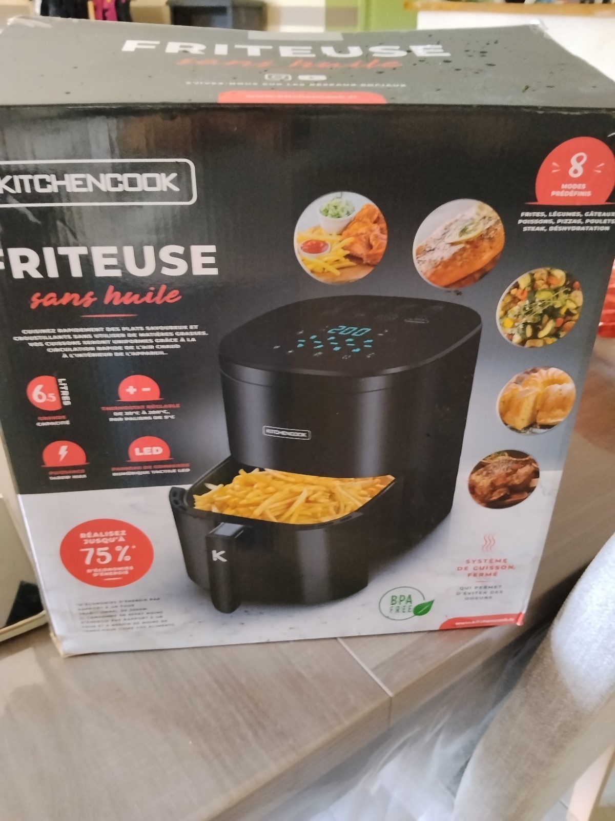 ESSENTIELB Airfryer 7.6L met 48% Korting - Als Nieuw!