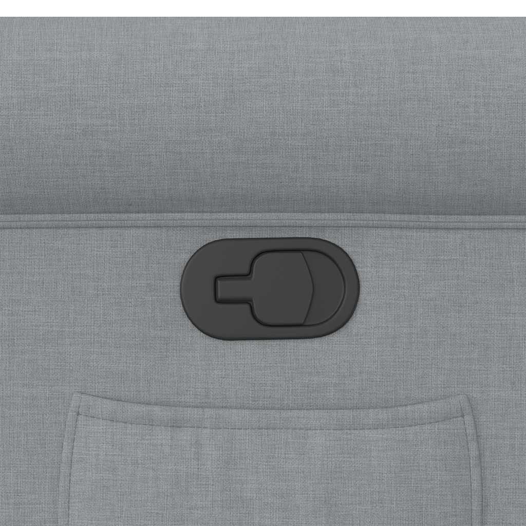 vidaXL Fauteuil Verstelbaar Stof Lichtgrijs - 67% Korting!