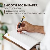 A5 Leren Notitieboek Lined Bruin - Heruitgeefbaar & 37% Korting