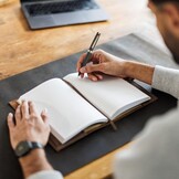 A5 Leren Notitieboek Lined Bruin - Heruitgeefbaar & 37% Korting