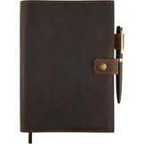 A5 Leren Notitieboek Lined Bruin - Heruitgeefbaar & 37% Korting