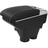 Armsteun Peugeot 208 (13-18) met 7 USB & Opbergvak - 39% Korting!