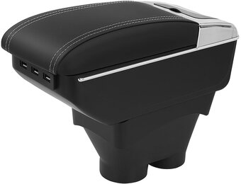 Armsteun Peugeot 208 (13-18) met 7 USB & Opbergvak - 39% Korting!