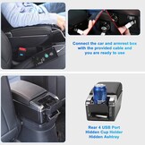 Armsteun Peugeot 208 (13-18) met 7 USB & Opbergvak - 39% Korting!