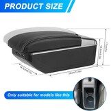 Armsteun Peugeot 208 (13-18) met 7 USB & Opbergvak - 39% Korting!