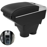 Armsteun Peugeot 208 (13-18) met 7 USB & Opbergvak - 39% Korting!