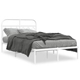 vidaXL Wit Metalen Bedframe 120x190cm - 62% Korting!