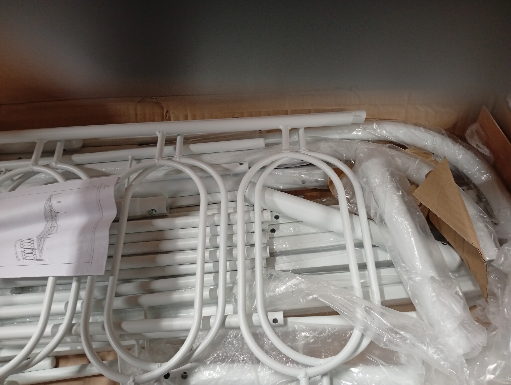 vidaXL Wit Metalen Bedframe 120x190cm - 62% Korting!