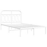 vidaXL Wit Metalen Bedframe 120x190cm - 62% Korting!