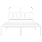 vidaXL Wit Metalen Bedframe 120x190cm - 62% Korting!