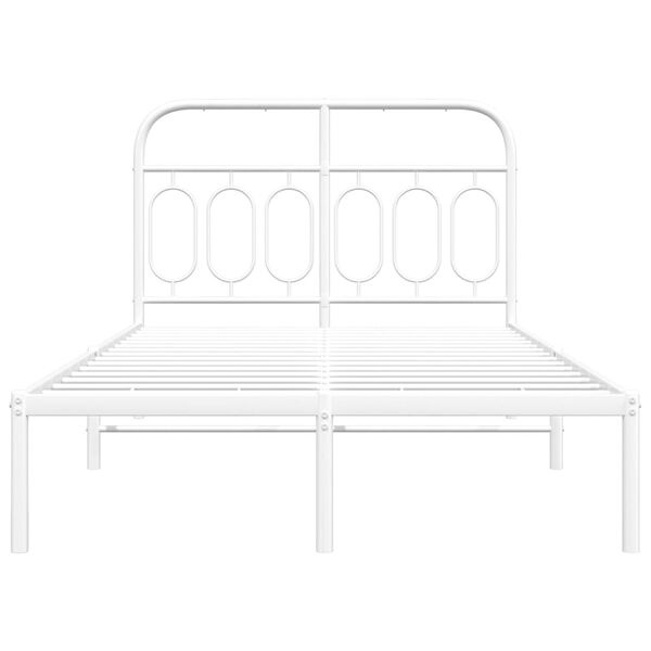 vidaXL Wit Metalen Bedframe 120x190cm - 62% Korting!