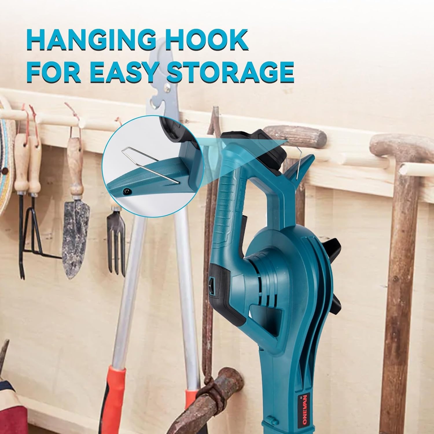 ONEVAN Accu Bladblazer - 350 km/u - 6 Snelheden - 28% Korting