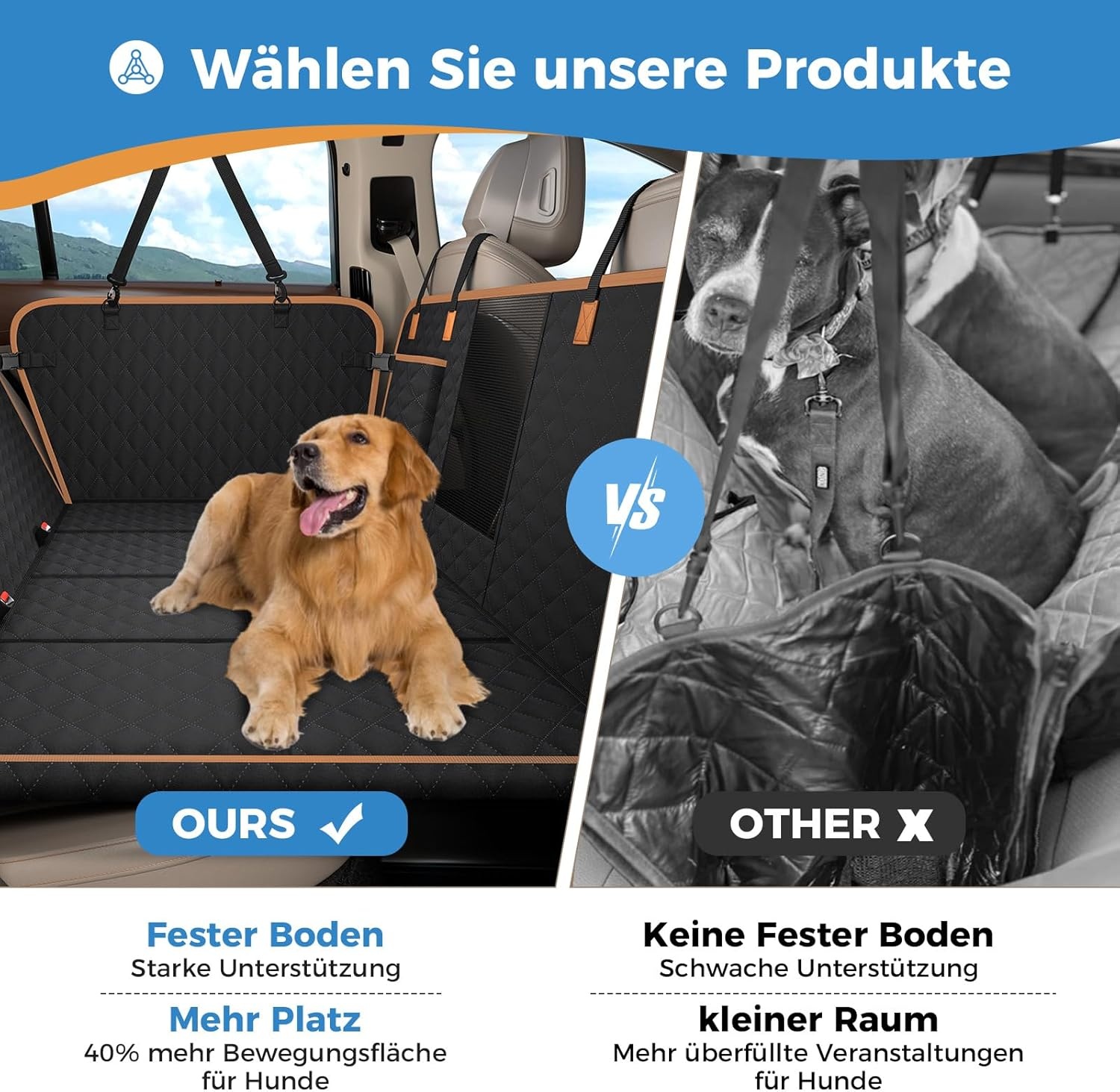 Waterdichte Hondendeken Achterbank - 27% Korting!