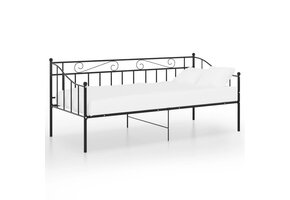 VidaXL Slaapbankframe Zwart 90x200cm - 58% Korting!