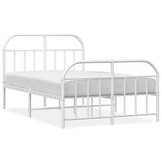 VidaXL Wit Metalen Bedframe 120x200cm - 63% Korting